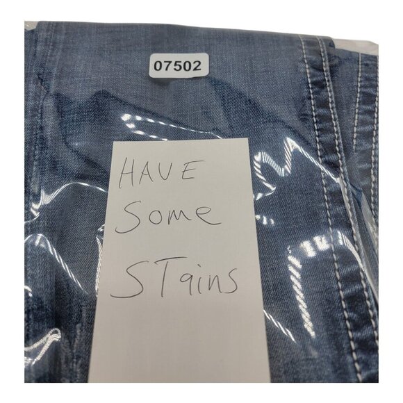 Miss Me Jeans Women 31 Signature Boot Western Blue Denim Y2K  Flap Pocket Boho - Picture 10 of 10